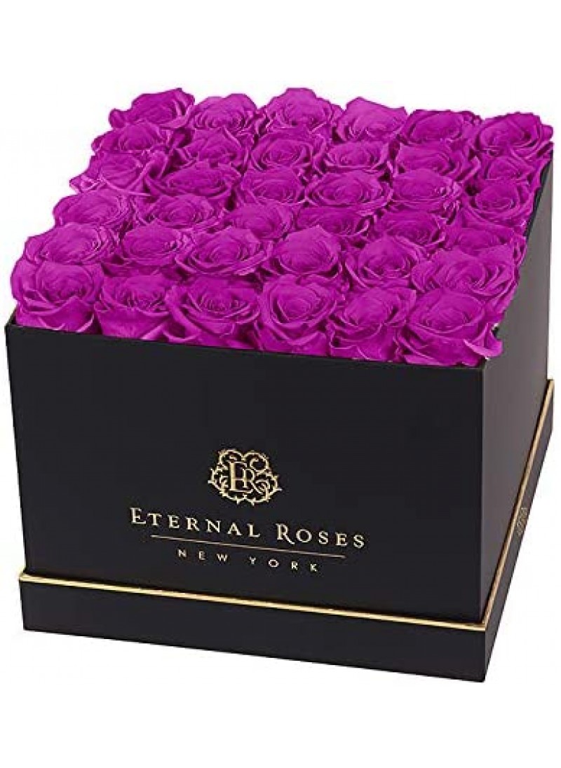 GIFTS PLAZA (D) Luxury Long Lasting Roses in a Bla...